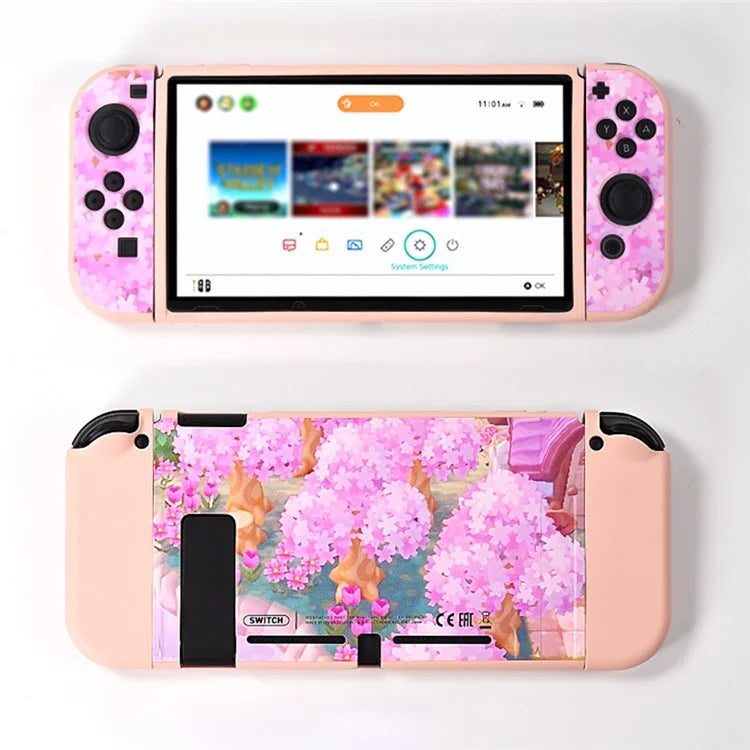 DATA FROG For Nintendo Switch Stylish Printed Protective Case Game Console Anti-Drop TPU Shell