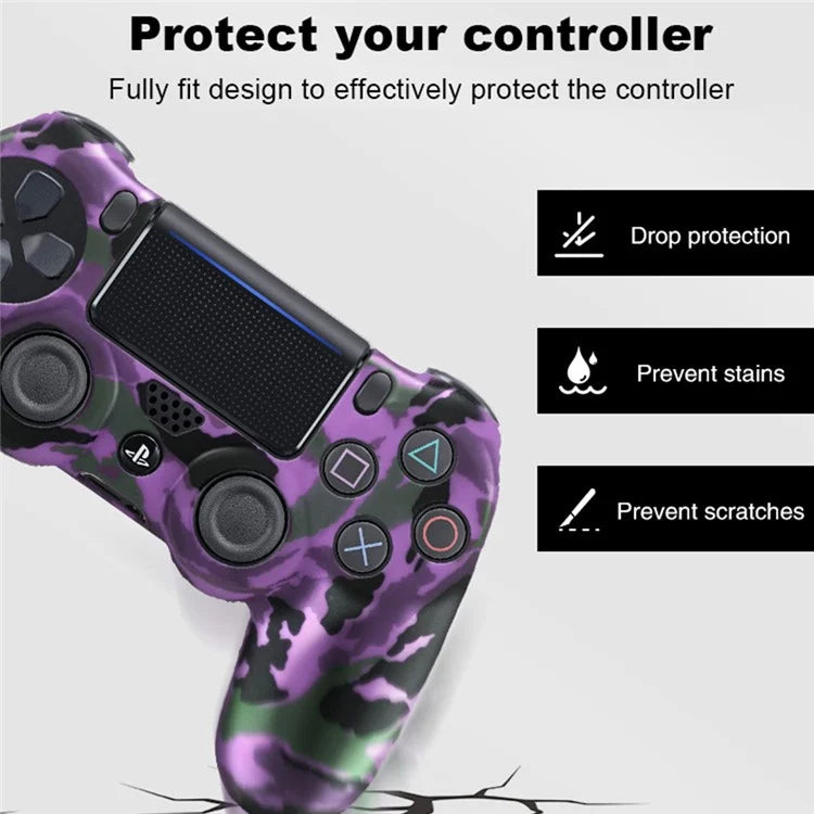 DATA FROG Silicone Cover for Sony PlayStation 4 Pro / PS4 Slim / Playstation 4 Game Controller Graffiti Protective Case