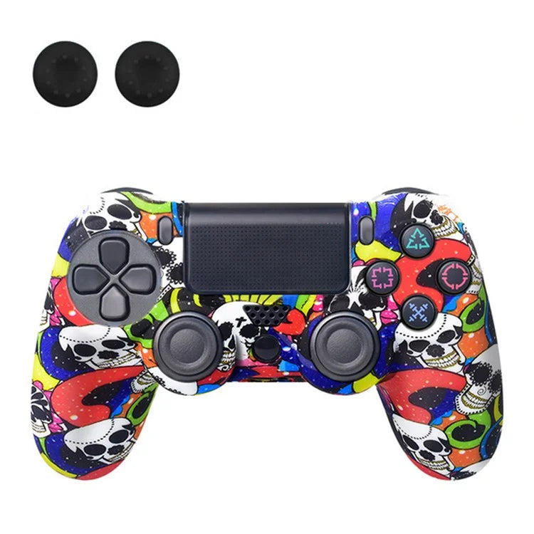 DATA FROG Silicone Cover for Sony PlayStation 4 Pro / PS4 Slim / Playstation 4 Game Controller Graffiti Protective Case