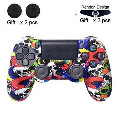 DATA FROG Silicone Cover for Sony PlayStation 4 Pro / PS4 Slim / Playstation 4 Game Controller Graffiti Protective Case