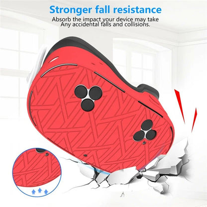 For Meta Quest 3S VR Silicone Case Stripes Style Heat Dissipation Protective Cover