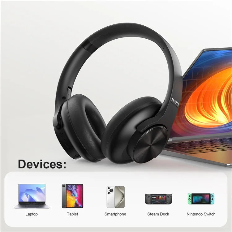 LENOVO Erazer G50 Wireless Bluetooth Stereo Headphone Over-Ear Foldable Music Headset