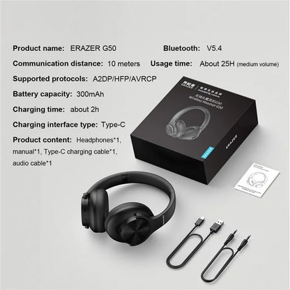 LENOVO Erazer G50 Wireless Bluetooth Stereo Headphone Over-Ear Foldable Music Headset