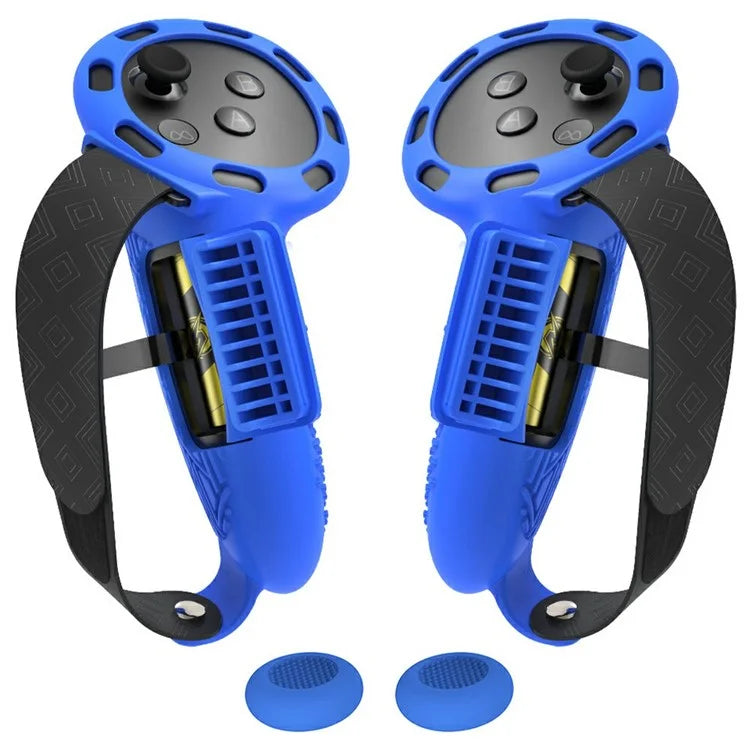 1 Pair For Meta Quest 3 / 3S Controller Grips Cover Silicone Extended Handle Accessories
