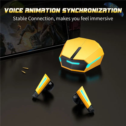ONIKUMA T32 TWS Earphones Bluetooth 5.1 Gaming Earbuds High Sensitivity Wireless Headphones with Digital Display Charging Case