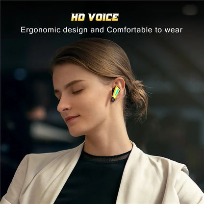 ONIKUMA T32 TWS Earphones Bluetooth 5.1 Gaming Earbuds High Sensitivity Wireless Headphones with Digital Display Charging Case