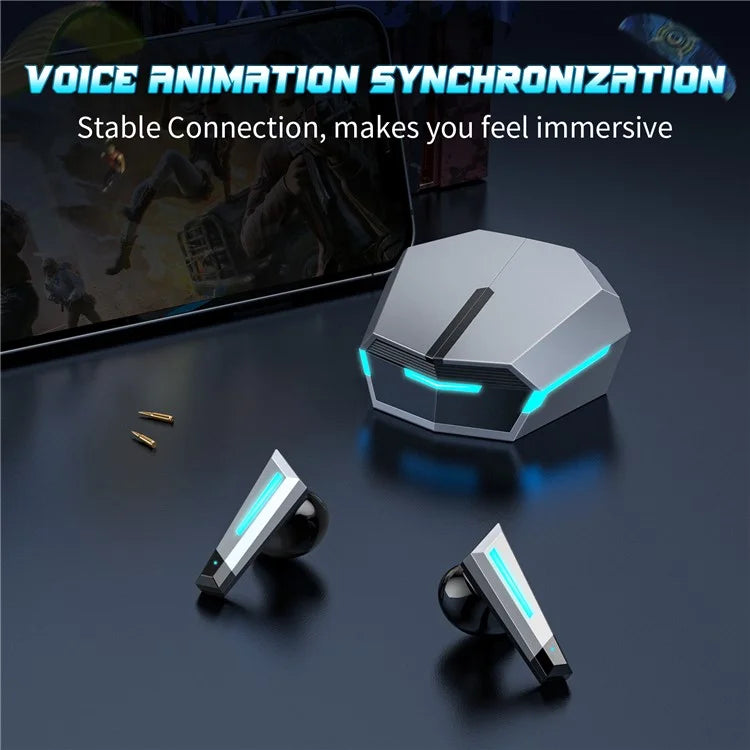 ONIKUMA T32 TWS Earphones Bluetooth 5.1 Gaming Earbuds High Sensitivity Wireless Headphones with Digital Display Charging Case