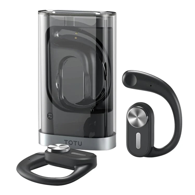 TOTU BE-1-OWS Earhook Hanging Headset Bluetooth Wireless Headphone Earphone with Charging Bin