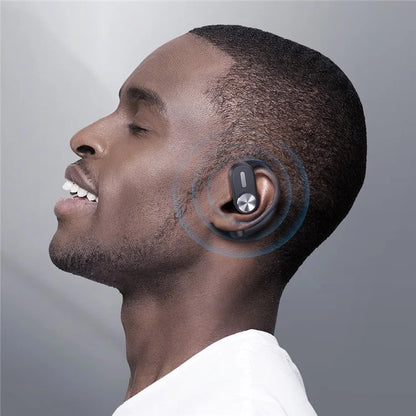 TOTU BE-1-OWS Earhook Hanging Headset Bluetooth Wireless Headphone Earphone with Charging Bin