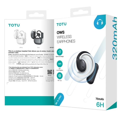 TOTU BE-3-OWS Bluetooth Wireless Headphone Earphone Earhook Hanging Headset with Charging Bin