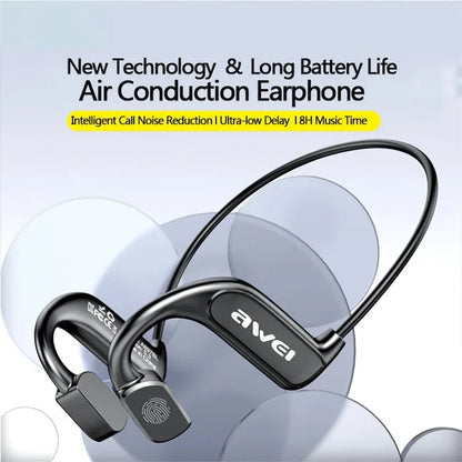 AWEI A897BL Air Conduction Bluetooth Sports Headset Waterproof Earphone Wireless Headphone