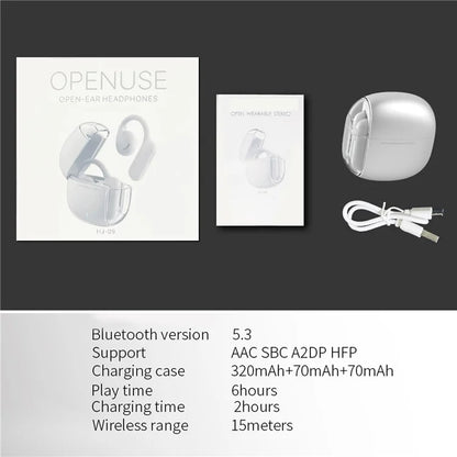 AHASTYLE WG134 Silicone Ear Loop Headphone Open Ear Wireless Bluetooth Earphones