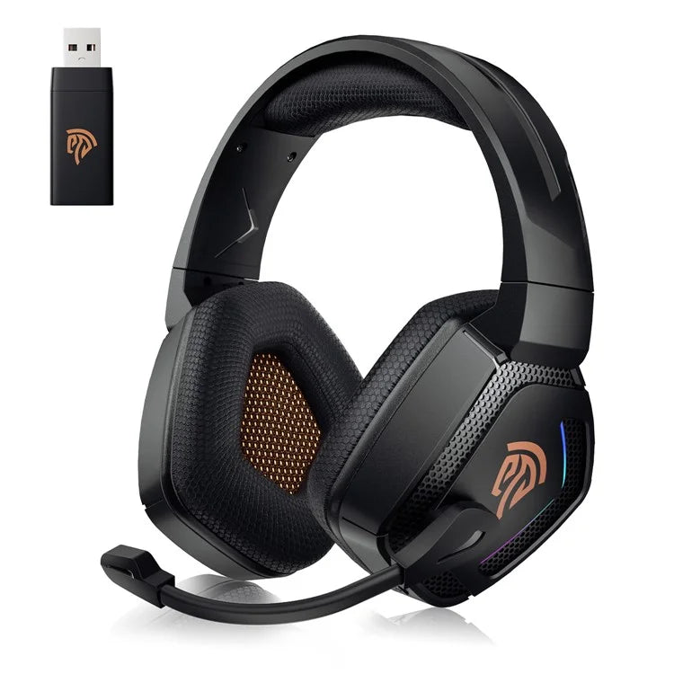 EASYSMX C07W Wireless Bluetooth Headphones with Microphone 2.4GHz USB Gaming Headset for PC, PS5, PS4