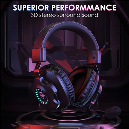EASYSMX V07W Wireless Headset 3 Modes Gaming Headphones with Noise Cancelling Microphone for PC / PS4 / PS5