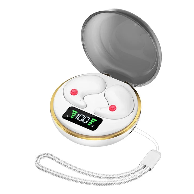 BY-8 Invisible Sleep Earbuds Wireless Bluetooth 5.3 Noise Canceling Headphones for Side Sleepers