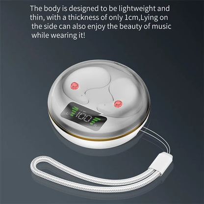 BY-8 Invisible Sleep Earbuds Wireless Bluetooth 5.3 Noise Canceling Headphones for Side Sleepers