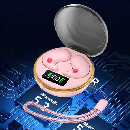 BY-8 Invisible Sleep Earbuds Wireless Bluetooth 5.3 Noise Canceling Headphones for Side Sleepers