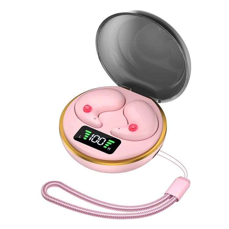 BY-8 Invisible Sleep Earbuds Wireless Bluetooth 5.3 Noise Canceling Headphones for Side Sleepers