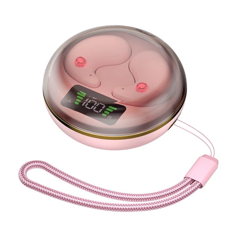 BY-8 Invisible Sleep Earbuds Wireless Bluetooth 5.3 Noise Canceling Headphones for Side Sleepers
