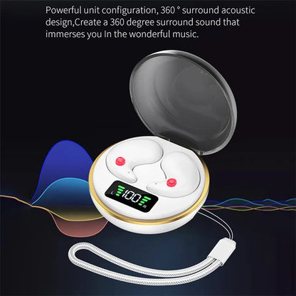 BY-8 Invisible Sleep Earbuds Wireless Bluetooth 5.3 Noise Canceling Headphones for Side Sleepers