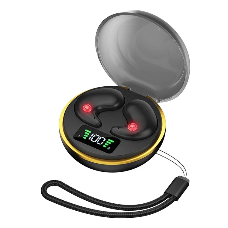 BY-8 Invisible Sleep Earbuds Wireless Bluetooth 5.3 Noise Canceling Headphones for Side Sleepers