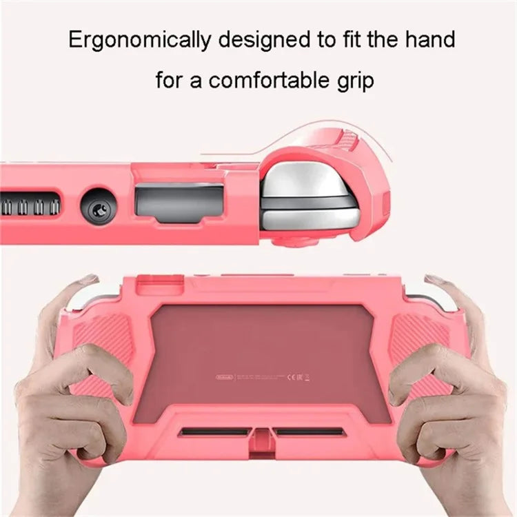For Nintendo Switch Lite Game Controller Protector PC + TPU Protective Sleeve Handle Grip