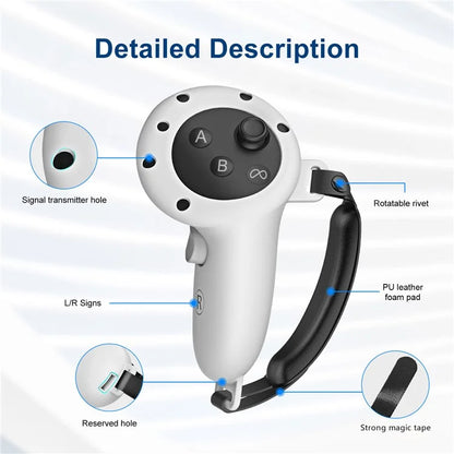 WOLMTT 1 Pair for Meta Quest 3 Touch Controller Anti-drop Protective Cover Silicone Sleeve