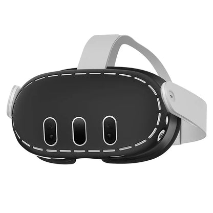 For Meta Quest 3 Soft Silicone Protective Case VR Headset Anti-dust Anti-drop Cover