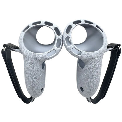 1 Pair for Meta Quest 3 Touch Controller Cover Silicone Protective Case with Hand Strap