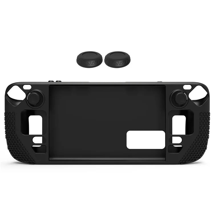 For Steam Deck Anti-Scratch Silicone Cover Protective Case with 2 Rocker Caps