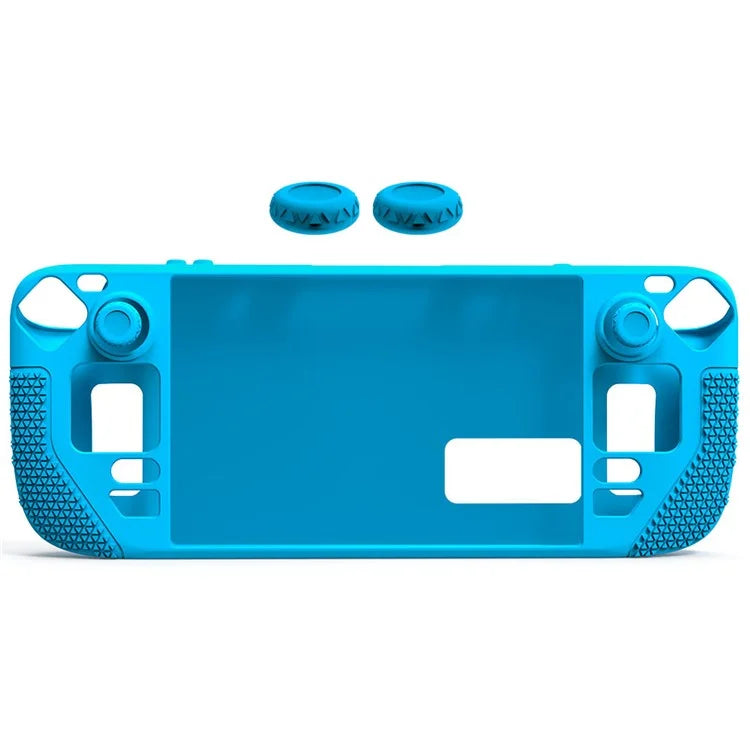 For Steam Deck Anti-Scratch Silicone Cover Protective Case with 2 Rocker Caps