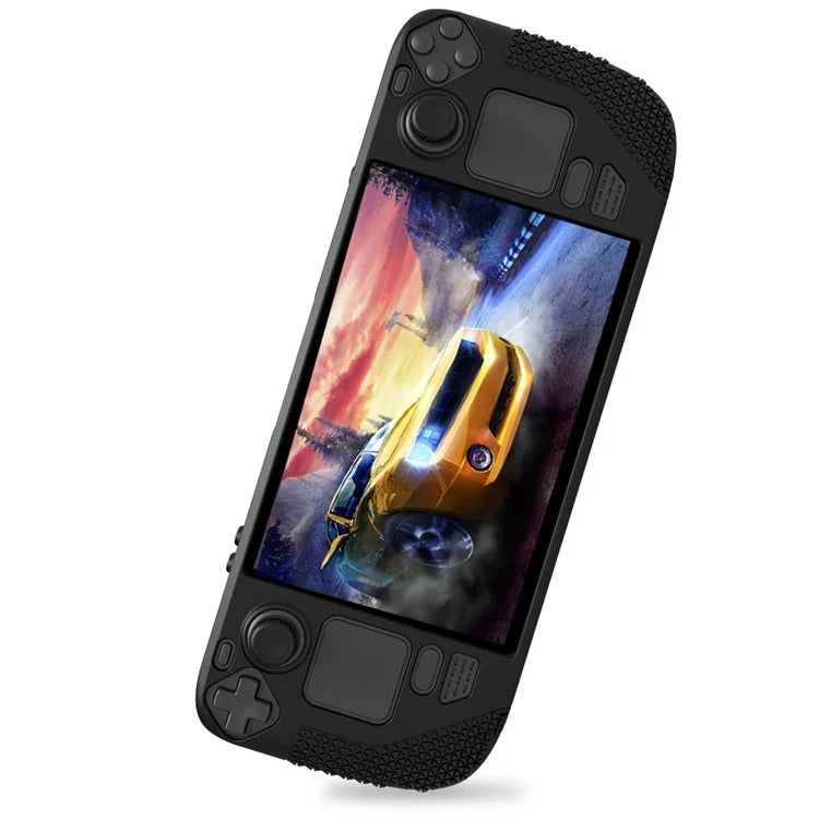 For Steam Deck Anti-Scratch Silicone Cover Protective Case with 2 Rocker Caps