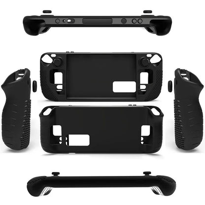 For Steam Deck Anti-Scratch Silicone Cover Protective Case with 2 Rocker Caps