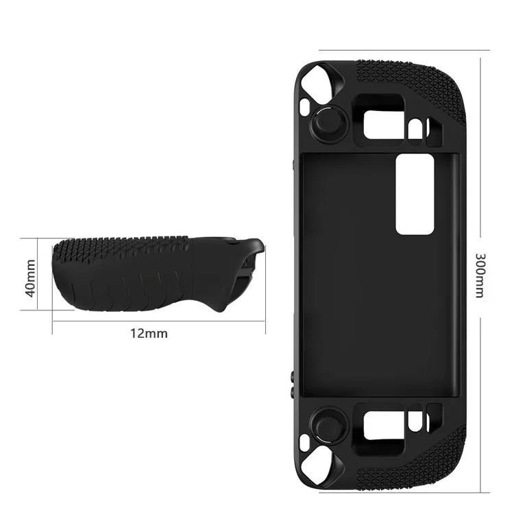 For Steam Deck Anti-Scratch Silicone Cover Protective Case with 2 Rocker Caps