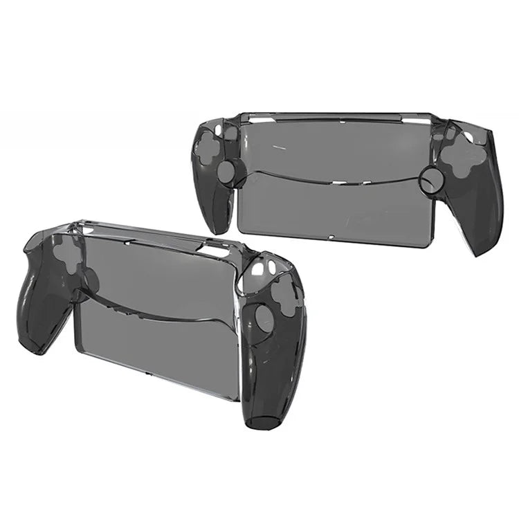 For PlayStation Portal Game Console Clear PC Cover Split Protective Hard Case Black