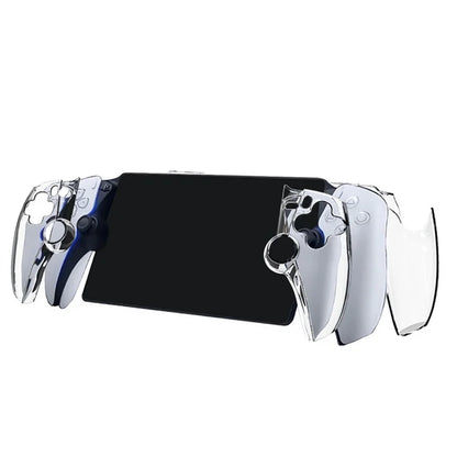 For PlayStation Portal Game Console Clear PC Cover Split Protective Hard Case Black