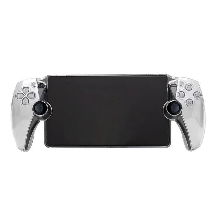 For PlayStation Portal Game Console Clear PC Cover Split Protective Hard Case Red
