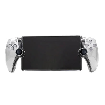 For PlayStation Portal Game Console Clear PC Cover Split Protective Hard Case Red