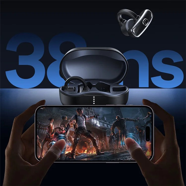 REMAX P2 Clip-on Earphones Bone Conduction Bluetooth 5.3 Wireless Headphones