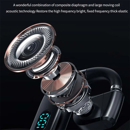 T50 Wireless Bone Conduction Headphone Sport Running Earphone Single-Ear Headset Bluetooth Headset