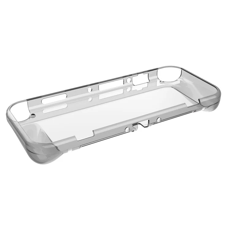 For Nintendo Switch OLED TPU Clear Protective Case Game Console Anti-drop Shell Blue