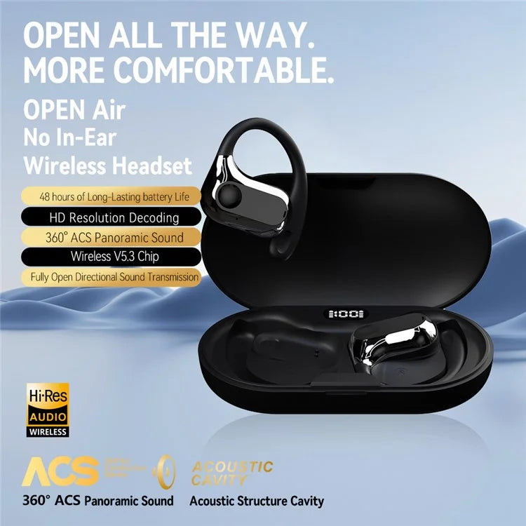 LX03 Wireless Bluetooth Bone Conduction Earphone Stereo Music Earhook Sports Headset