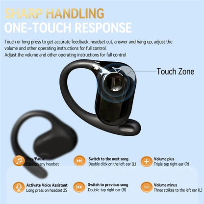 LX03 Wireless Bluetooth Bone Conduction Earphone Stereo Music Earhook Sports Headset