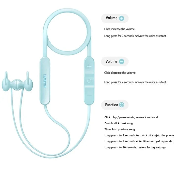 HUAWEI FreeLace Wireless Earphone Bluetooth 5.2 Neck Hanging Magnetic Absorption Headphones