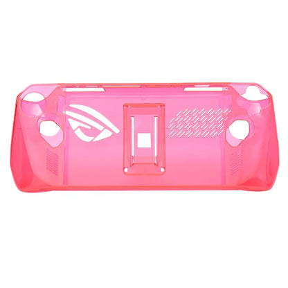 Clear PC Case for ASUS ROG Ally Protection Cover Shockproof Game Console Sleeve Red