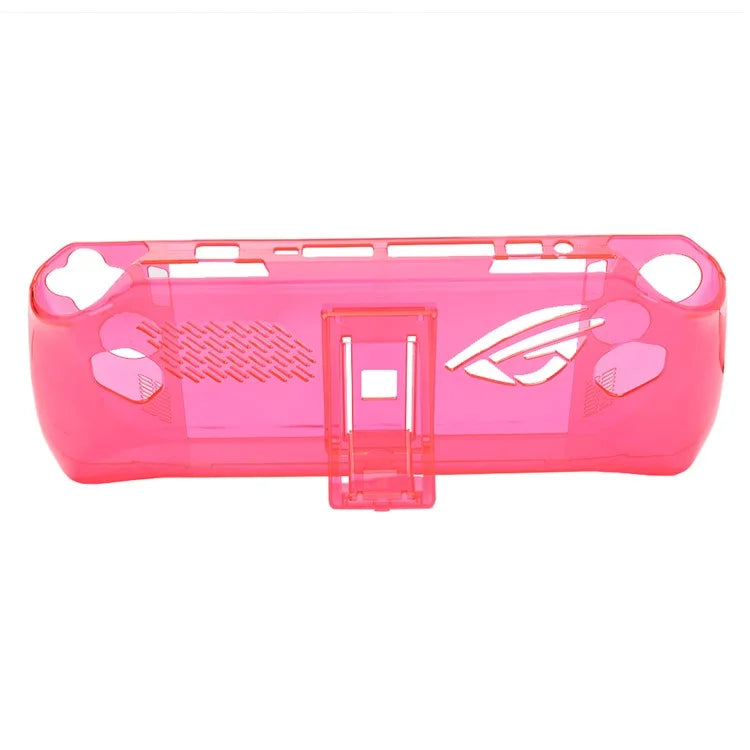 Clear PC Case for ASUS ROG Ally Protection Cover Shockproof Game Console Sleeve Red