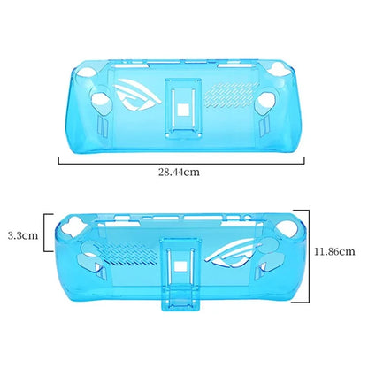 Clear PC Case for ASUS ROG Ally Protection Cover Shockproof Game Console Sleeve Red