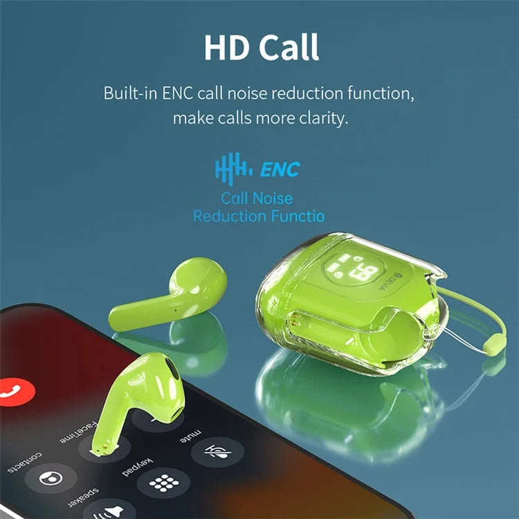 DEIVA Smart Series EM406 TWS-M6 Wireless Earphone ENC Noise Reduction HiFi Sound Clear Bluetooth Earbud