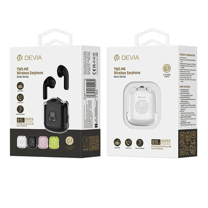 DEIVA Smart Series EM406 TWS-M6 Wireless Earphone ENC Noise Reduction HiFi Sound Clear Bluetooth Earbud