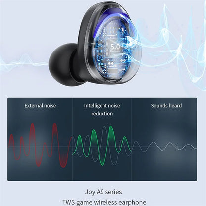DEVIA JOY A9 Series TWS Wireless Earphones Bluetooth 5.0 Low Latency Gaming Headphones